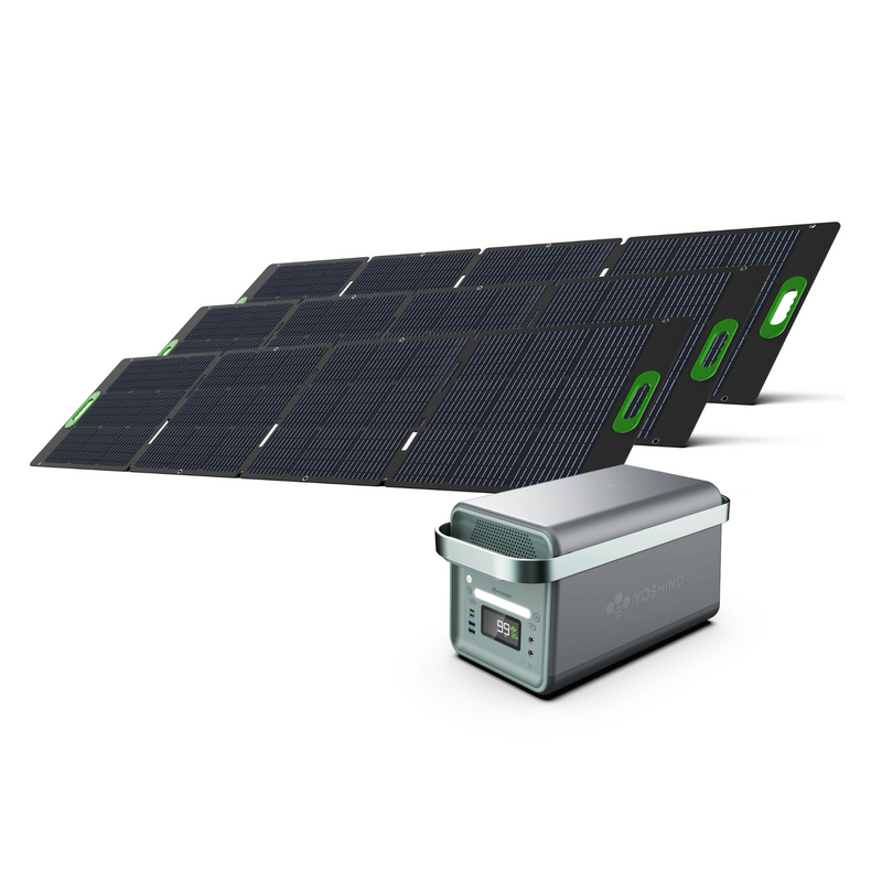 Yoshino B2000 Power Station with 3*SP200 Solar Panel - DTA-K20SP23