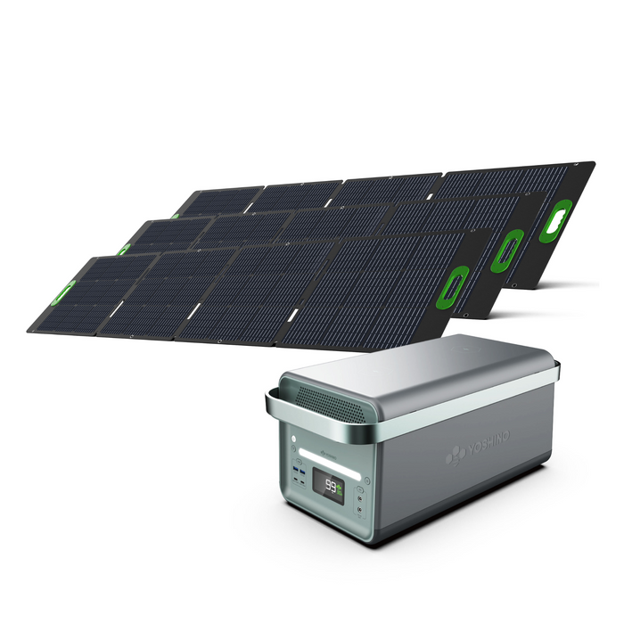 Yoshino B4000 Power Station with 3*SP200 Solar Panel - DTA-K40SP23