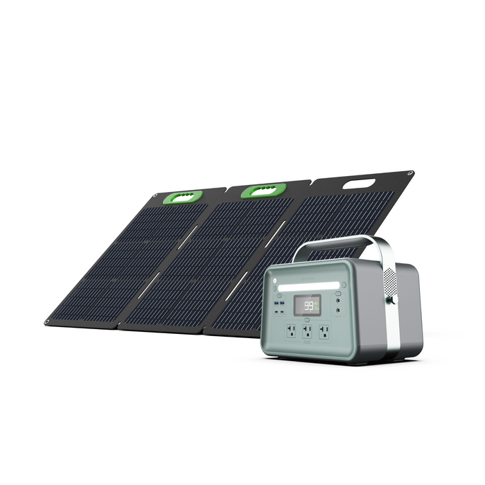 Yoshino B660 Power Station with SP100 Solar Panel - DTA-K6SP11