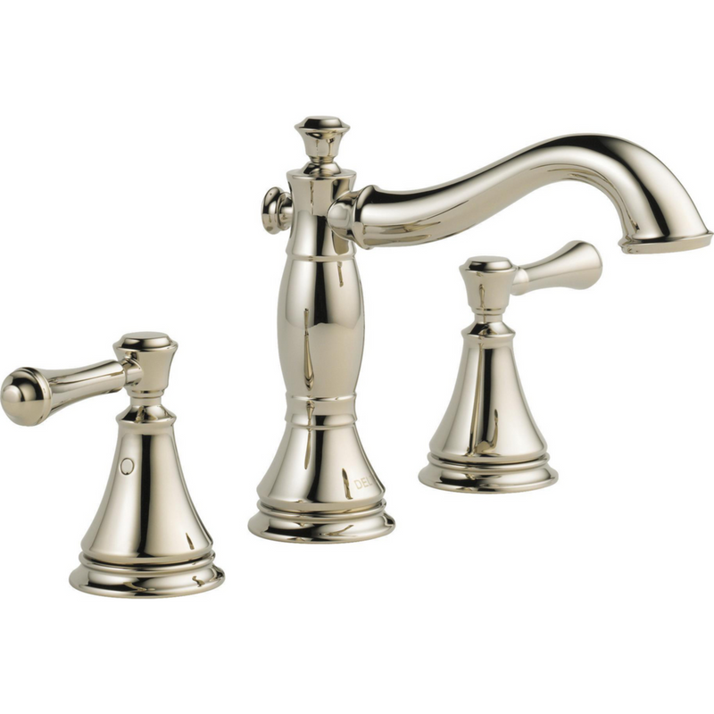 Delta CASSIDY Two Handle Wide Spread Lavatory with Metal Pop-Up
