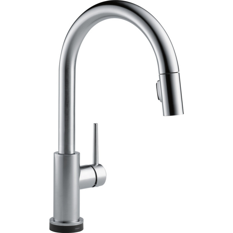 Delta Trinsic Single Handle Pull-Down Kitchen Faucet Featuring Touch2O Technology