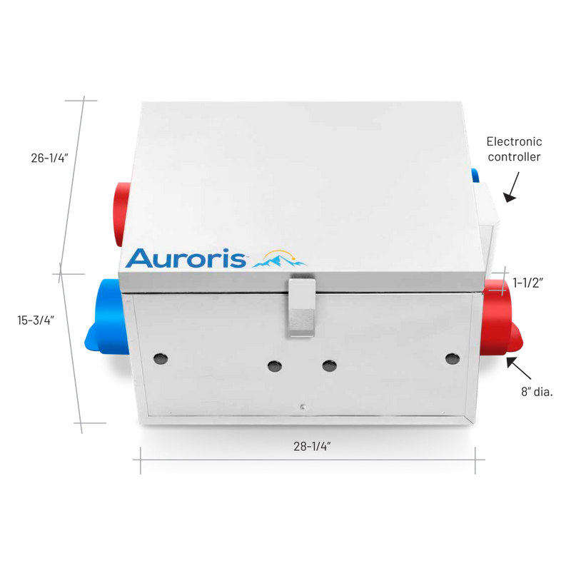 Auroris Solas EHO-500 Energy Recovery Ventilator Bundle