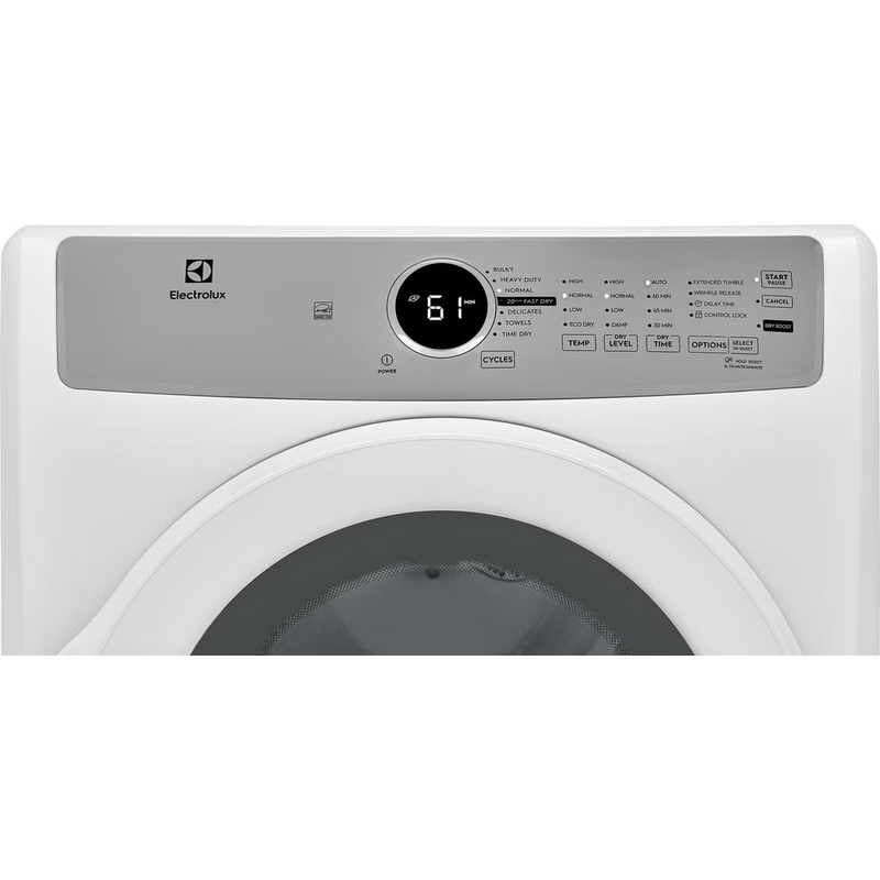 Electrolux Front Load Electric Dryer – 8.0 Cu. Ft. ELFE733CAW