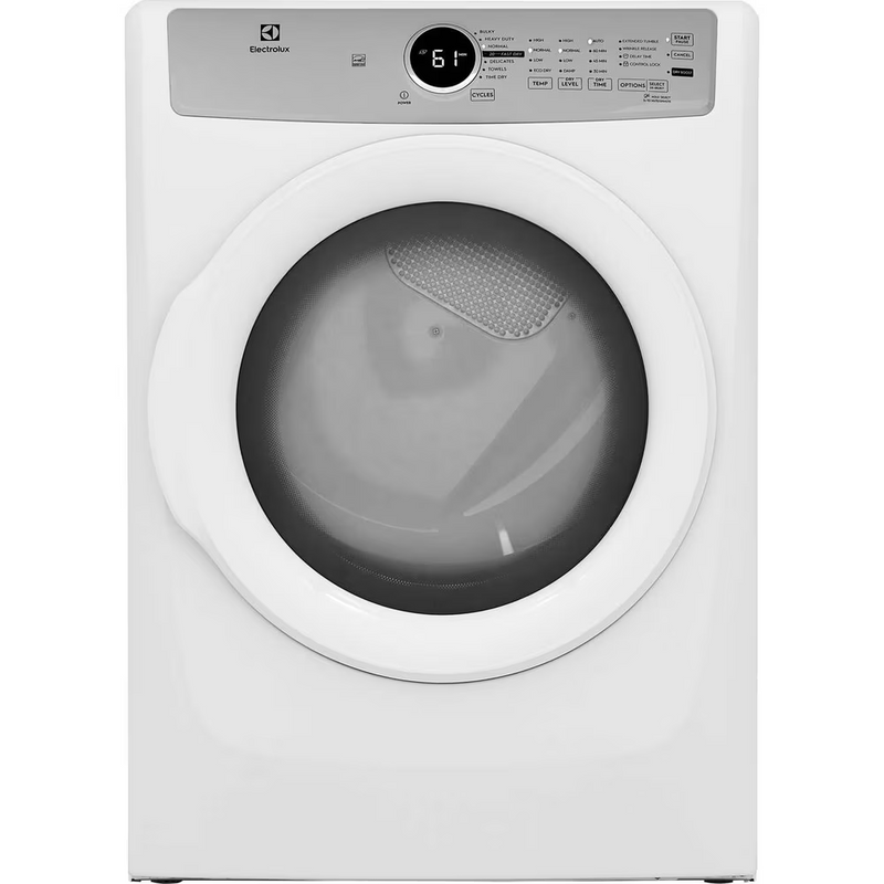 Electrolux Front Load Electric Dryer – 8.0 Cu. Ft. ELFE733CAW