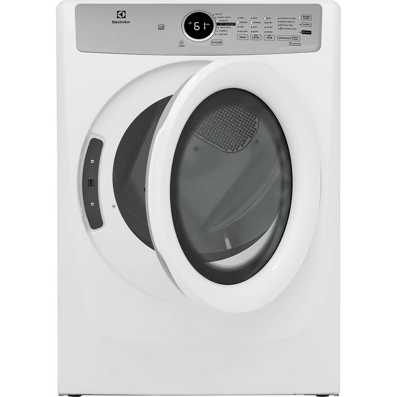Electrolux Front Load Electric Dryer – 8.0 Cu. Ft. ELFE733CAW