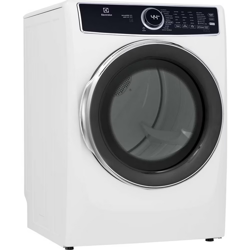 Electrolux Front Load Perfect Steam™ Electric Dryer with Predictive Dry™ and Instant Refresh – 8.0 Cu. Ft. ELFE753CAW
