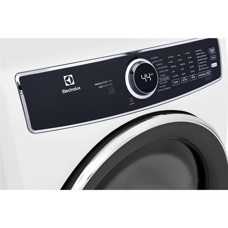 Electrolux Front Load Perfect Steam™ Electric Dryer with Predictive Dry™ and Instant Refresh – 8.0 Cu. Ft. ELFE753CAW