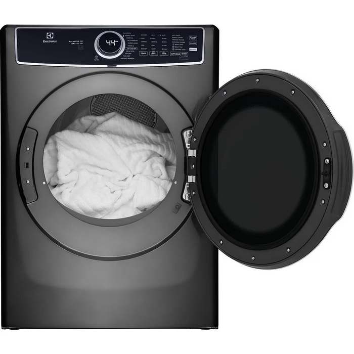 Electrolux Front Load Perfect Steam™ Electric Dryer with Balanced Dry™ and Instant Refresh – 8.0 Cu. Ft. ELFE763CAT