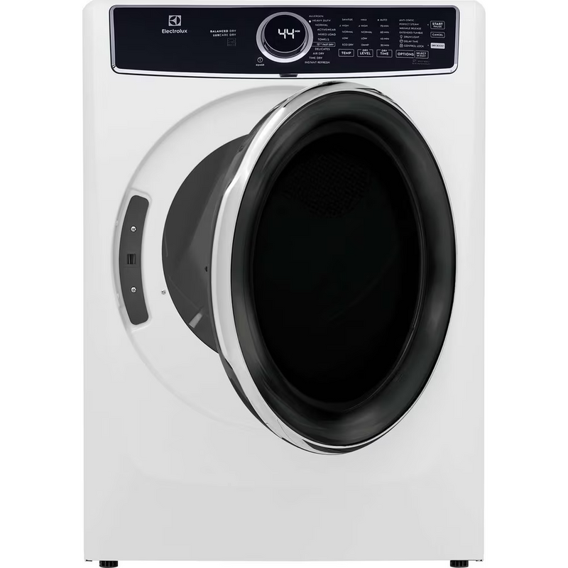 Electrolux Front Load Perfect Steam™ Electric Dryer with Balanced Dry™ and Instant Refresh – 8.0 Cu. Ft. ELFE763CAW