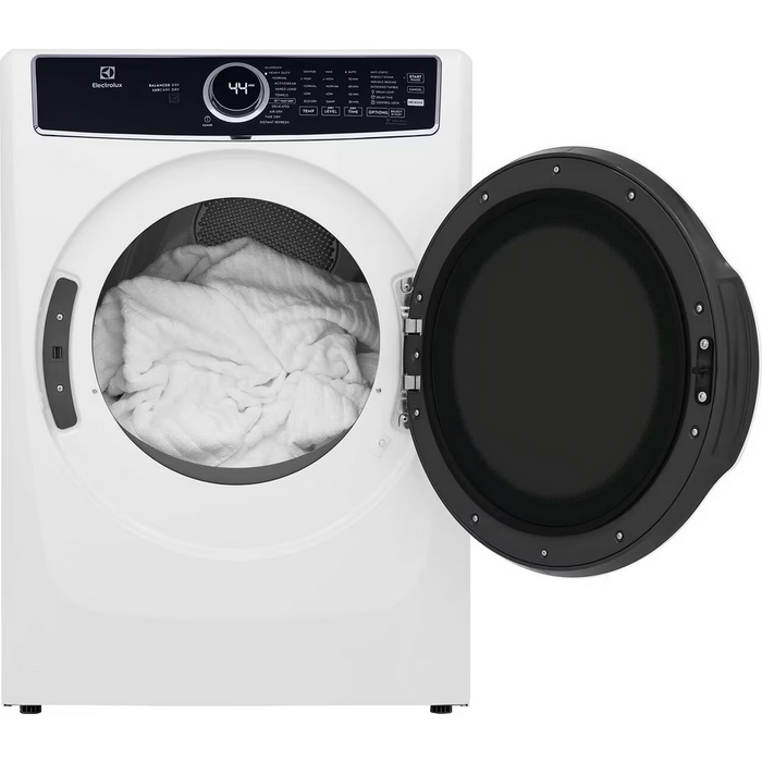 Electrolux Front Load Perfect Steam™ Electric Dryer with Balanced Dry™ and Instant Refresh – 8.0 Cu. Ft. ELFE763CAW