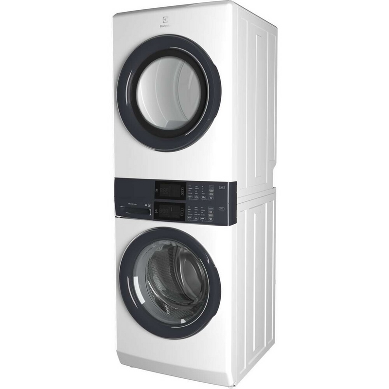 Electrolux Laundry Tower™ Single Unit Front Load 5.1 Cu. Ft. I.E.C Washer and 8 Cu. Ft. Electric Dryer ELTE730CAW