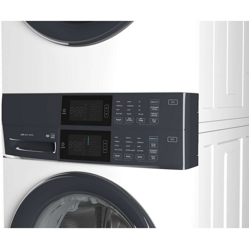 Electrolux Laundry Tower™ Single Unit Front Load 5.1 Cu. Ft. I.E.C Washer and 8 Cu. Ft. Electric Dryer ELTE730CAW