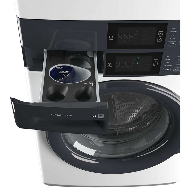Electrolux Laundry Tower™ Single Unit Front Load 5.1 Cu. Ft. I.E.C Washer and 8 Cu. Ft. Electric Dryer ELTE730CAW