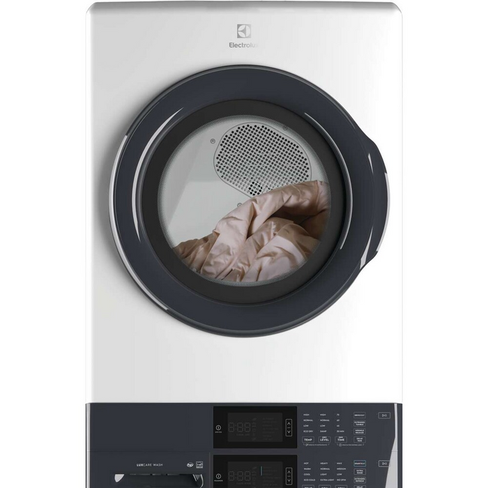 Electrolux Laundry Tower™ Single Unit Front Load 5.1 Cu. Ft. I.E.C Washer and 8 Cu. Ft. Electric Dryer ELTE730CAW