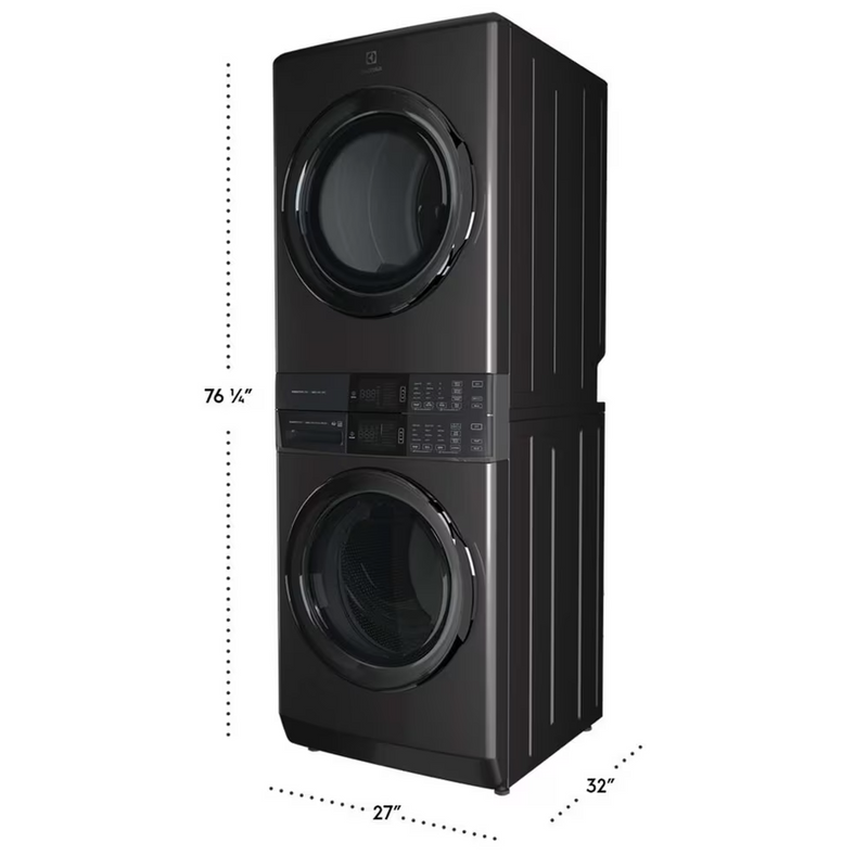 Electrolux Laundry Tower™ Single Unit Front Load 5.2 Cu. Ft. I.E.C Washer and 8 Cu. Ft. Electric Dryer ELTE760CAT