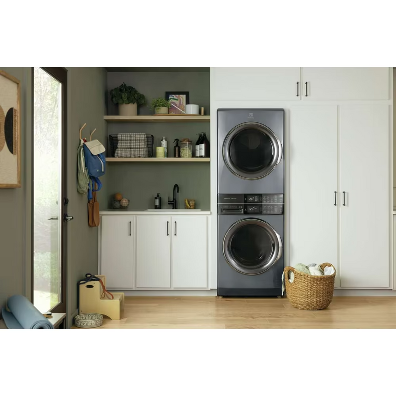 Electrolux Laundry Tower™ Single Unit Front Load 5.2 Cu. Ft. I.E.C Washer and 8 Cu. Ft. Electric Dryer ELTE760CAT