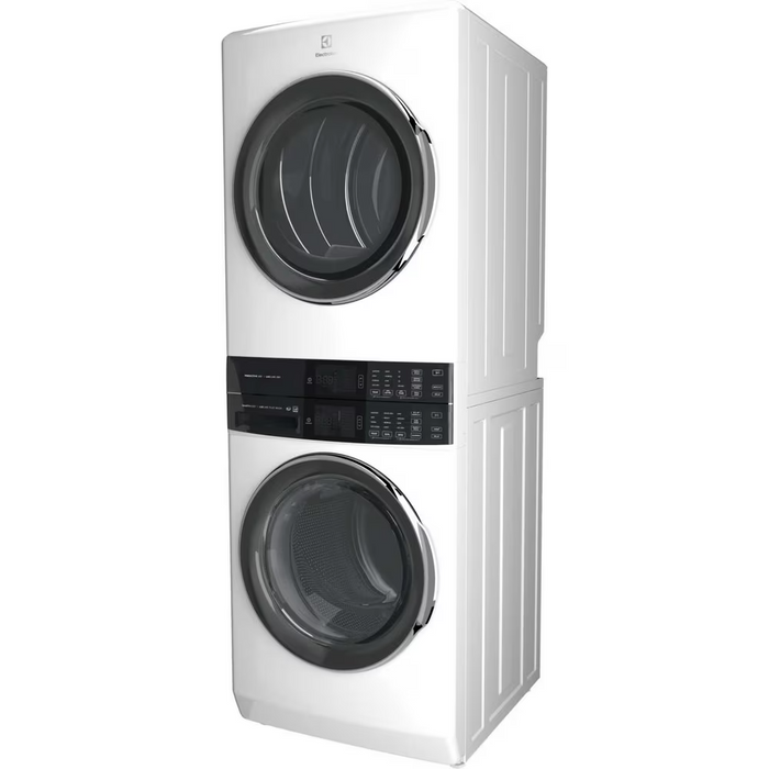 Electrolux Laundry Tower™ Single Unit Front Load 5.2 Cu. Ft. I.E.C Washer and 8 Cu. Ft. Electric Dryer ELTE760CAW