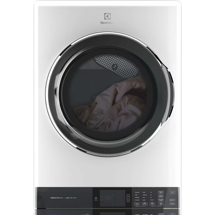 Electrolux Laundry Tower™ Single Unit Front Load 5.2 Cu. Ft. I.E.C Washer and 8 Cu. Ft. Electric Dryer ELTE760CAW