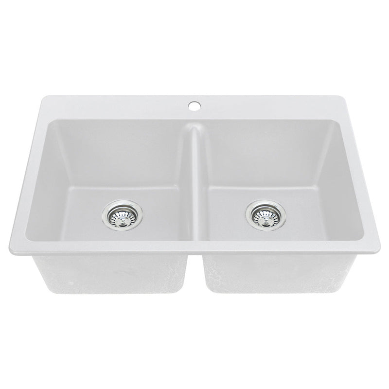 Agua Canada EMIR 2 Bowls 33X22 Dual Mount Kitchen Sink
