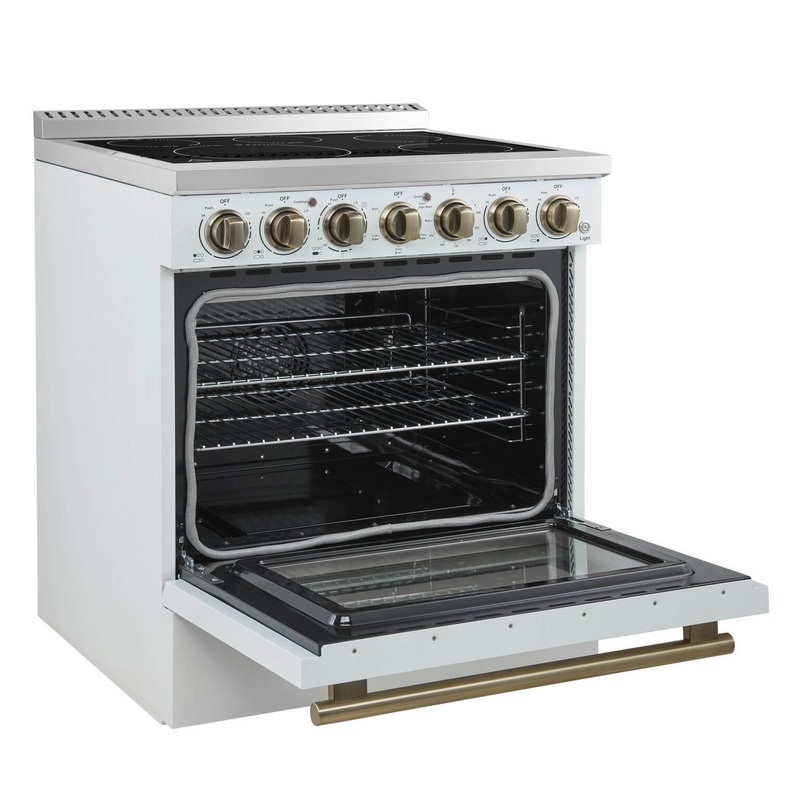 Forno PAOLO 30" Freestanding Electric Range in White - FFSEL6011-30WHT