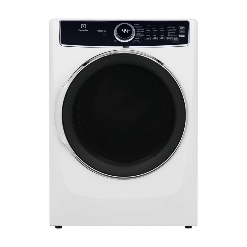 Electrolux Front Load Perfect Steam™ Electric Dryer with Balanced Dry™ and Instant Refresh – 8.0 Cu. Ft. ELFE763CAW