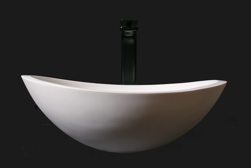 Agua Canada FABIOLA 13’’X16’’ Oval Solid Surface Vessel Sink