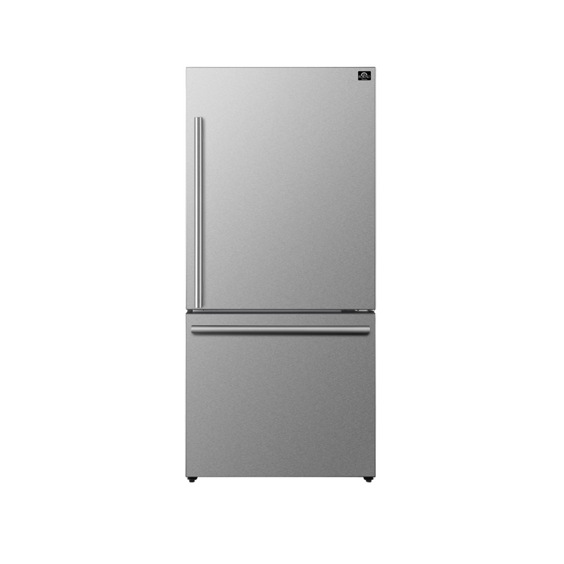 Forno Espresso MILANO 31" Right Swing 17.2 cu.ft. Stainless Steel Refrigerator with bottom Freezer - FFFFD1785-31S