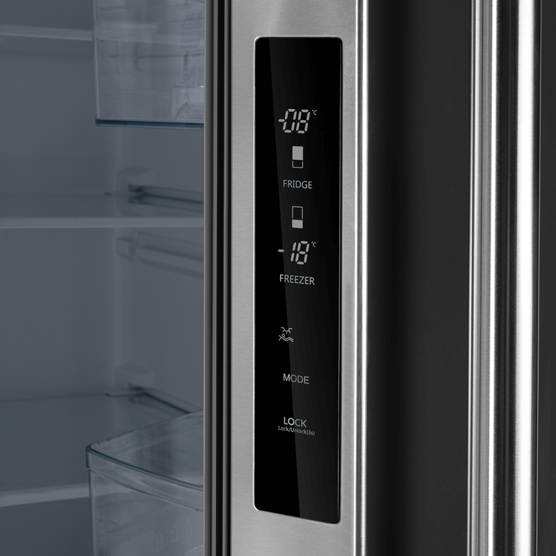 Forno GALLIPOLI 30" French Door 17.5 cu.ft. Stainless Steel Refrigerator with Grill Trim Kit - FFFFD1974-35SG