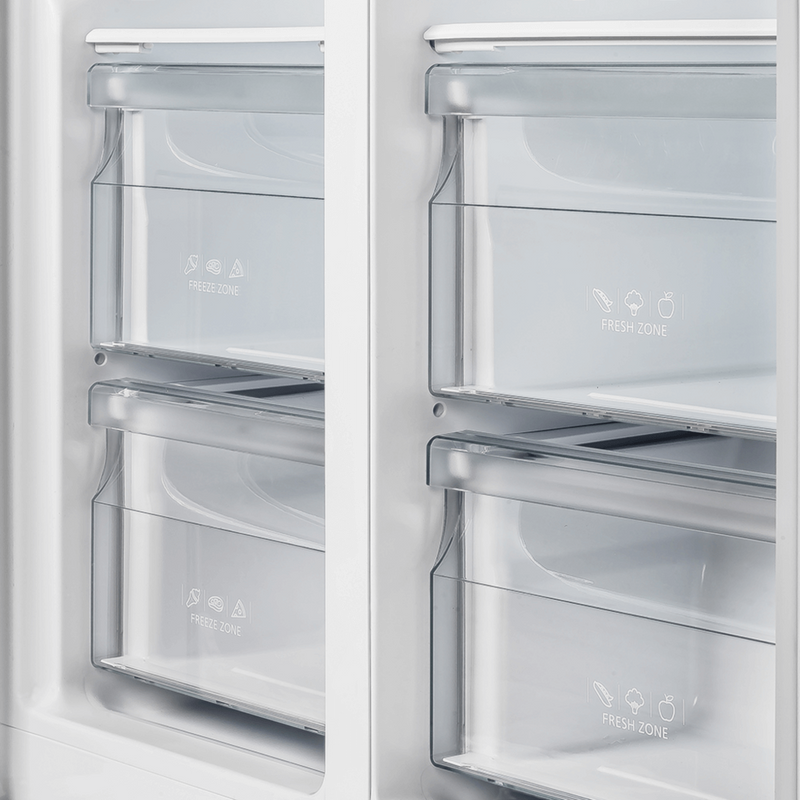 Forno SALERNO 33" Side-by-side 15.6 cu.ft. Stainless Steel Refrigerator - FFRBI1805-33SB