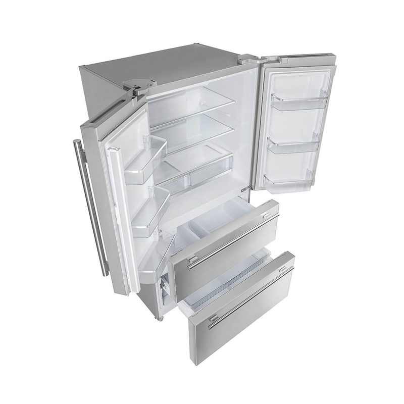 Forno MOENA 36" French Door 19.2 cu.ft. Stainless Steel Refrigerator - FFRBI1820-36SB