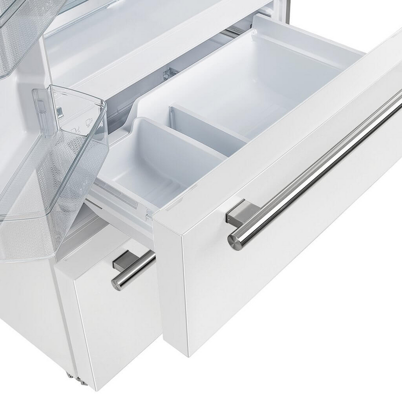 Forno MOENA 36" French Door 19.2 cu.ft. White Refrigerator - FFRBI1820-36WHT