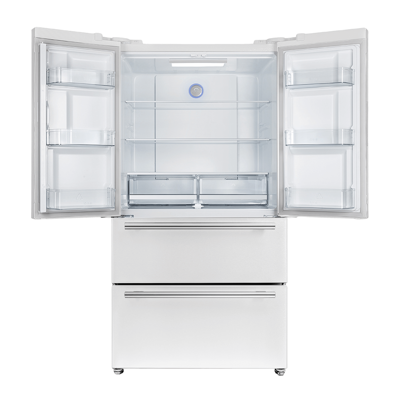 Forno MOENA 36" French Door 19.2 cu.ft. White Refrigerator - FFRBI1820-36WHT