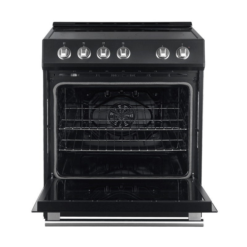 Forno LEONARDO 30" Electric Range in Black - FFSEL6012-30BLK
