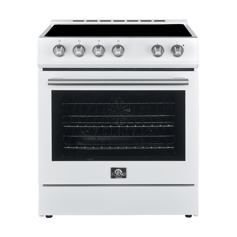 Forno LEONARDO 30" Electric Range in White - FFSEL6012-30WHT