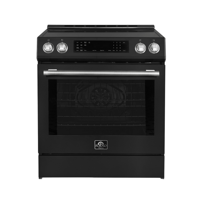Forno DONATELLO Espresso 30" Induction Range in Black - FFSIN0905-30BLK