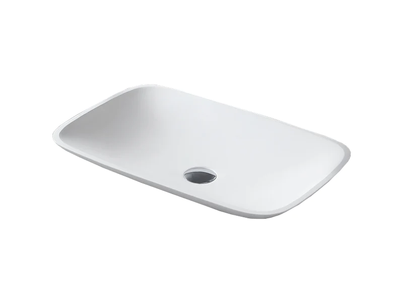 Agua Canada FRANCESCA 15’’X23’’ Rectangular Solid Surface Vessel Sink