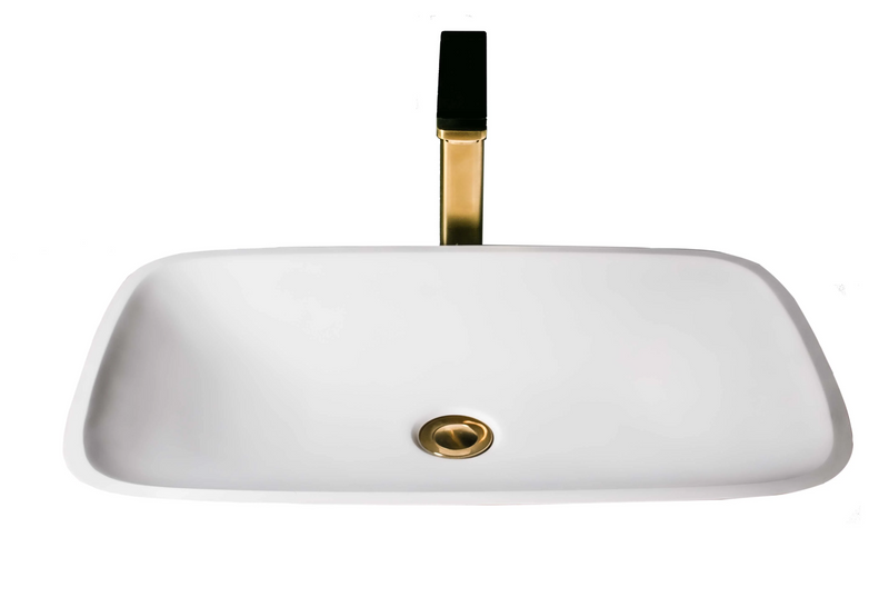 Agua Canada FRANCESCA 15’’X23’’ Rectangular Solid Surface Vessel Sink