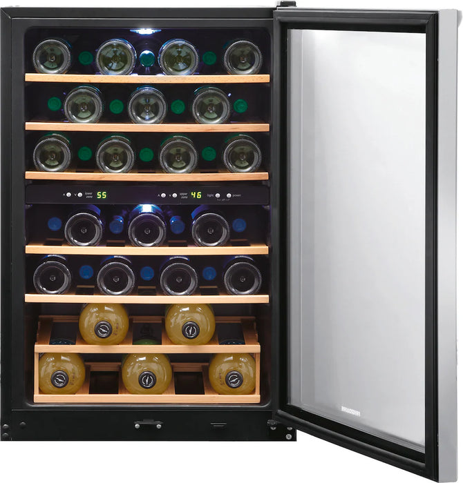 Frigidaire 45 Bottle Two-Zone Wine Cooler FRWW4543AS