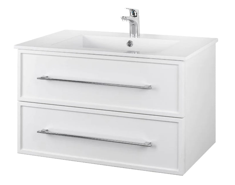 Cutler Milano 30” White Wall Mount Shaker Vanity FV WHITE30MS