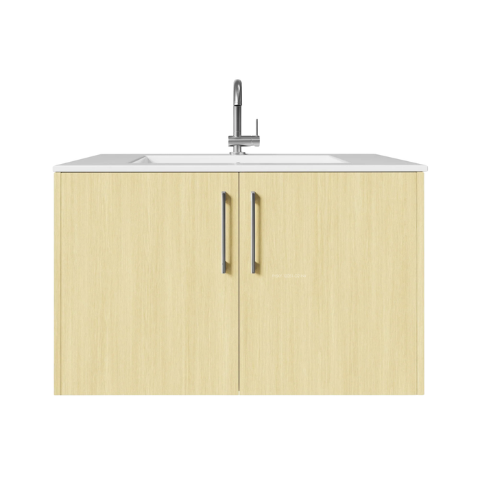 Cutler Bekka 36" Wall Mount Single Sink Cultured Marble Top Modern Bathroom Vanity