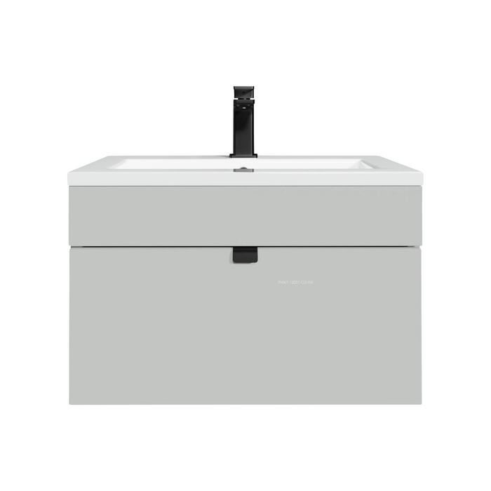 Cutler Loft 30" Wall mount Single Sink Cultured Marble Top Bathroom Vanity