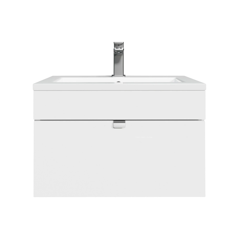 Cutler Loft 30" Wall mount Single Sink Cultured Marble Top Bathroom Vanity