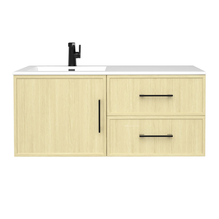 Cutler Razza 42" Single Sink Wall Mounted Cultured Marble Top Bathroom Vanity
