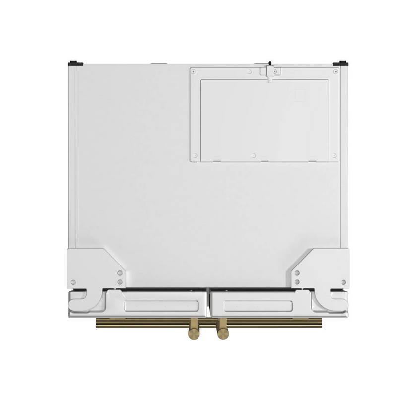 Forno Espresso GALLIPOLI 30" French Door 17.5 cu.ft. Stainless Steel Refrigerator in White - FFFFD1974-31WHT