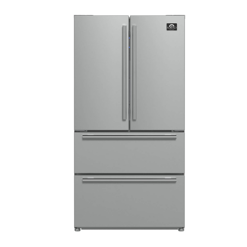 Forno MOENA 36" French Door 19.2 cu.ft. Stainless Steel Refrigerator - FFRBI1820-36SB
