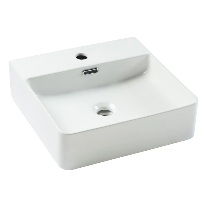 Agua Canada FRIMA-BK 16’’X16’’ Square Porcelain Vessel Sink