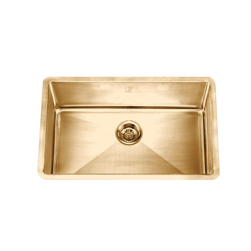 Pearl NALA-ER Single Bowl Undermount Kitchen Sink - GBSCG3018C