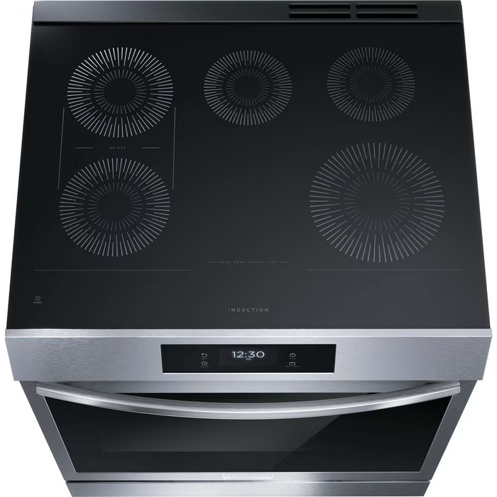 Frigidaire Gallery 30" Front Control Induction Range with Total Convection GCFI306CBF