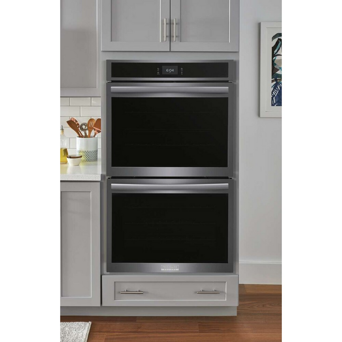 Frigidaire Gallery 30" Double Electric Wall Oven with Total Convection GCWD3067AD