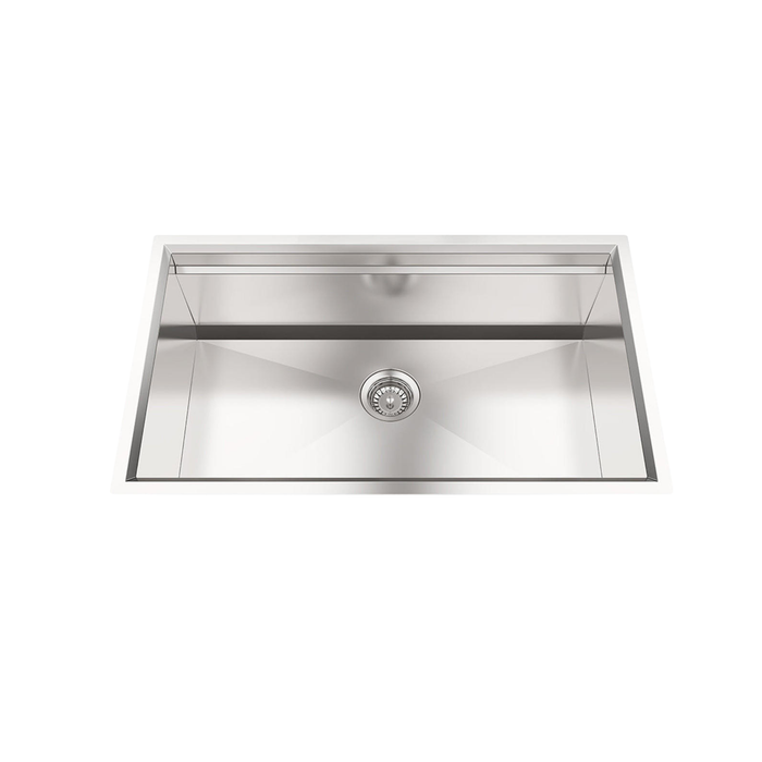 Pearl CUVI - PRO - 16 Undermount Gauge Single Bowl Stainless Steel Kitchen Sink System - GQV3219C